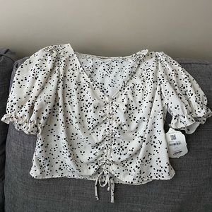 Altar’d State Black and White Top